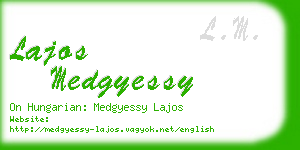 lajos medgyessy business card